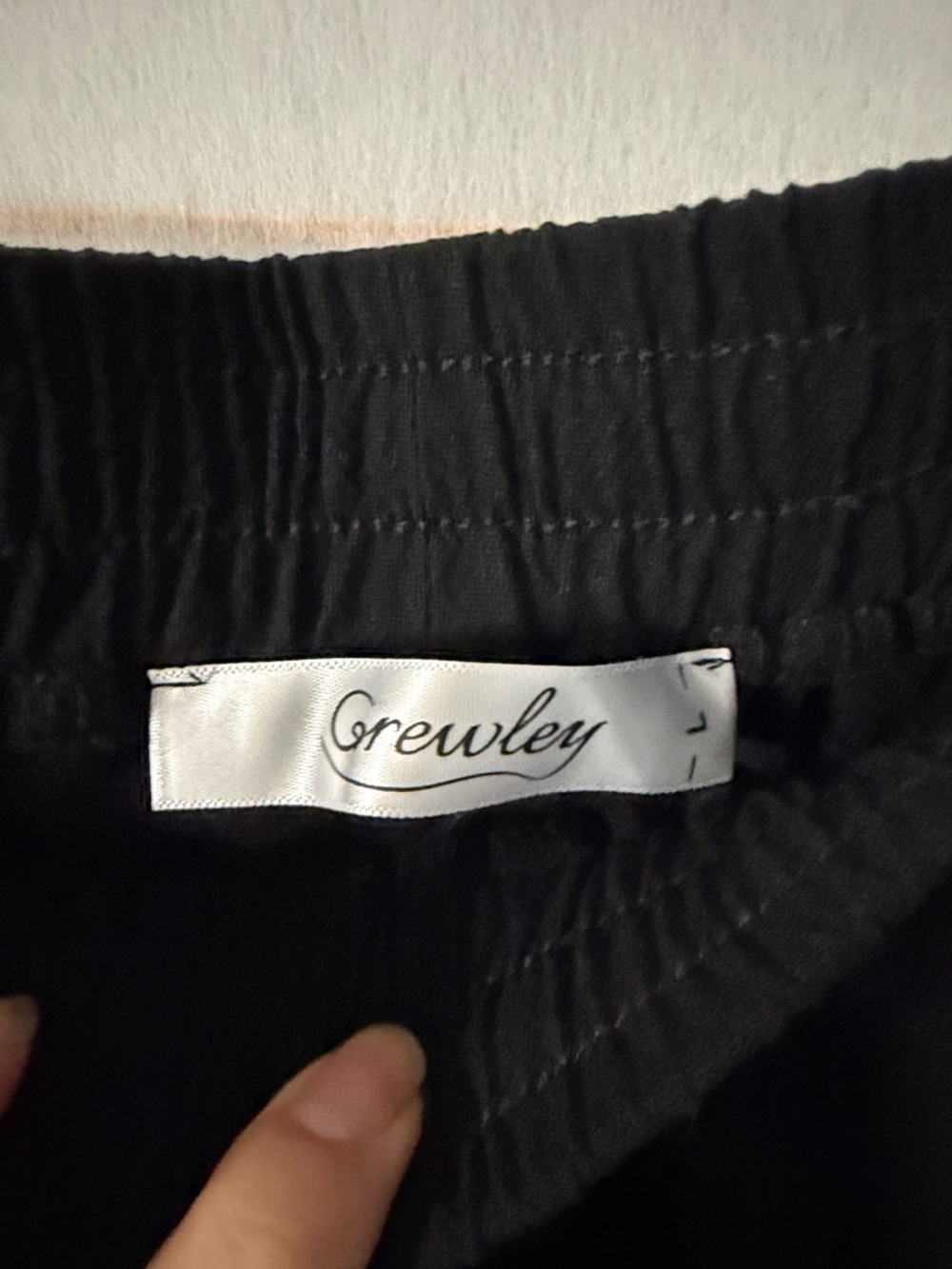 Relaxed Black Drawstring Lounge Pants - Picture 2 of 3